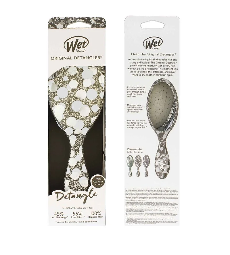 Original Detangler Groovy Disco hajkefe Silver