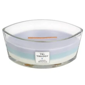 WoodWick Calming Retreat illatgyertya fa kanóccal 453,6 g