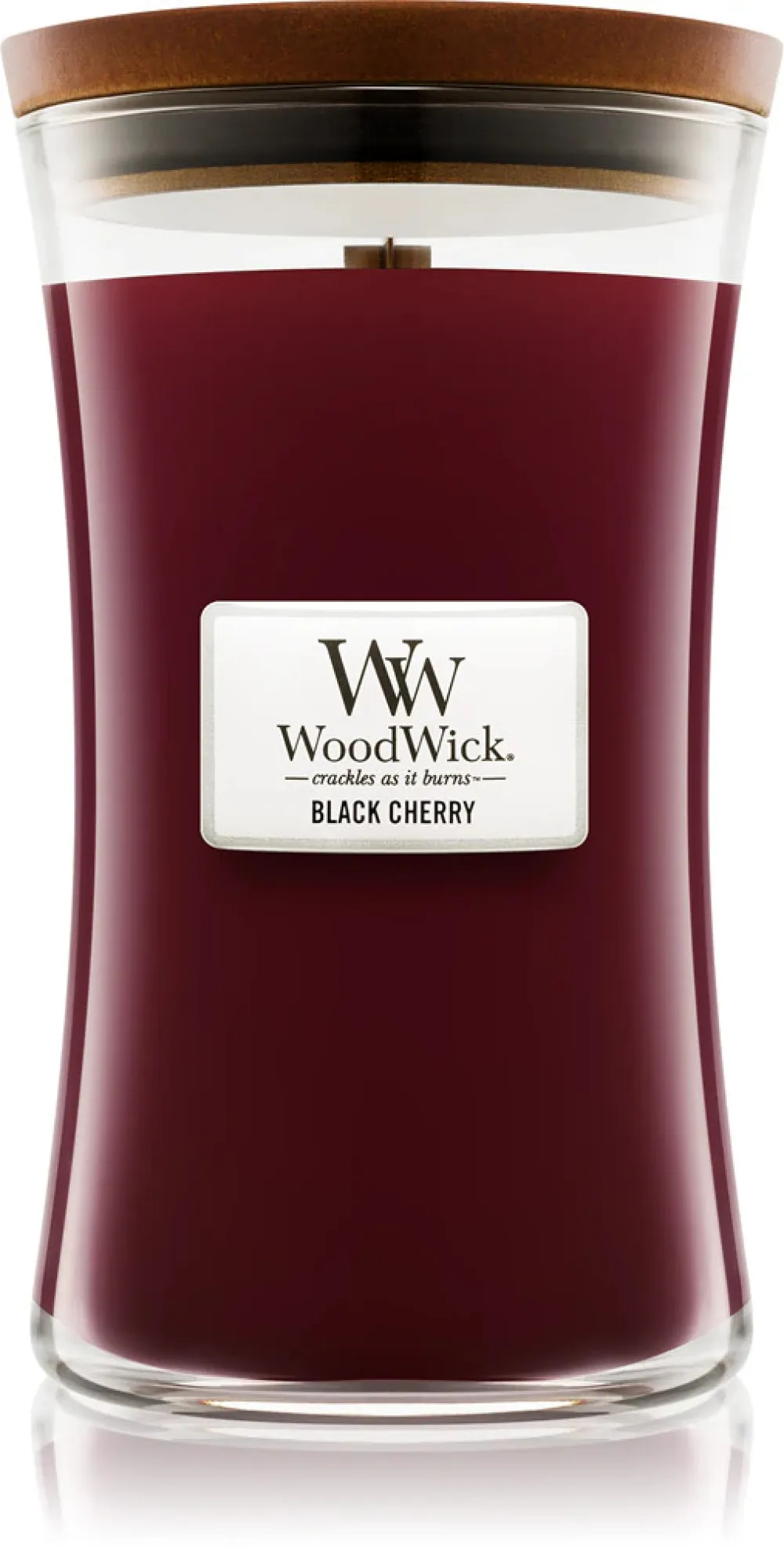 Black Cherry vonná svíčka s dřevěným knotem pro ženy 275 g