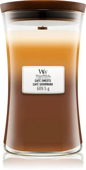 WoodWick WoodWick Café Sweets vonná svíčka s dřevěným knotem pro ženy