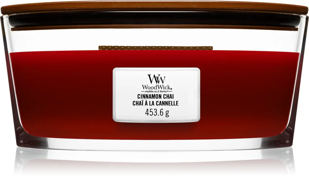 Cinnamon Chai vonná svíčka s dřevěným knotem pro ženy 453,6 g