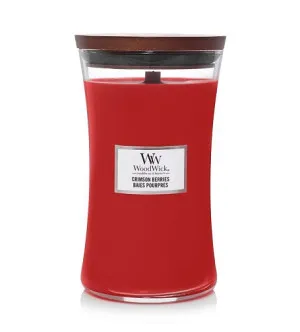 WoodWick WoodWick Crimson Berries vonná svíčka s dřevěným knotem pro ženy