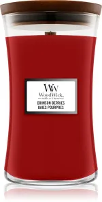 Crimson Berries vonná svíčka s dřevěným knotem pro ženy 275 g