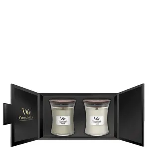 WoodWick WoodWick Fireside, Linen dárková sada pro muže