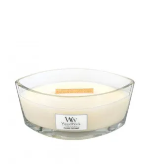 WoodWick WoodWick Island Coconut vonná svíčka s dřevěným knotem pro ženy