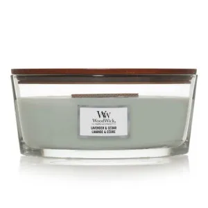 WoodWick WoodWick Lavender & Cedar vonná svíčka s dřevěným knotem pro ženy