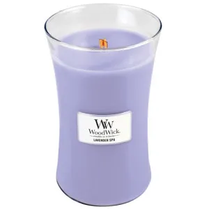 WoodWick WoodWick Lavender Spa vonná svíčka s dřevěným knotem pro ženy