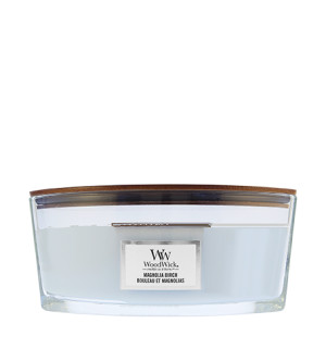 WoodWick Magnolia Birch vonná svíčka s dřevěným knotem pro muže
