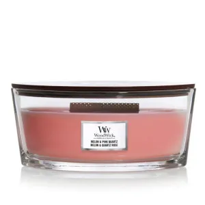 WoodWick WoodWick Melon & Pink Quartz vonná svíčka s dřevěným knotem pro muže