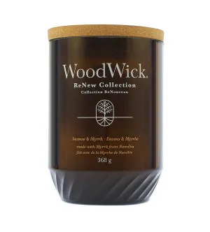 WoodWick WoodWick ReNew Incense & Myrrh svíčka velká pro muže
