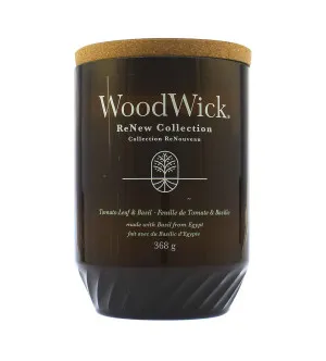 WoodWick WoodWick ReNew Tomato Leaf & Basil svíčka velká pro muže