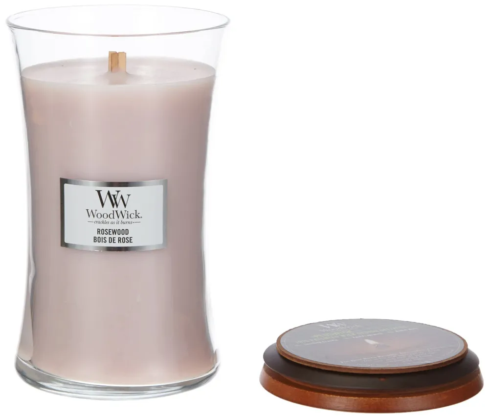 Rosewood vonná svíčka s dřevěným knotem pro muže 275 g