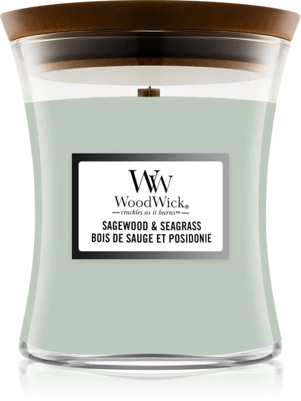 Sagewood & Seagrass vonná svíčka s dřevěným knotem pro muže 275 g