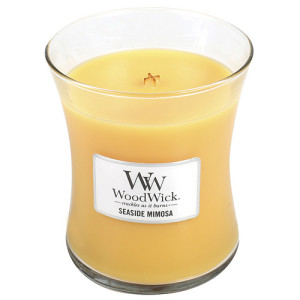 WoodWick Seaside Mimosa vonná svíčka s dřevěným knotem pro ženy