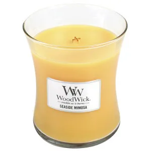WoodWick WoodWick Seaside Mimosa vonná svíčka s dřevěným knotem pro ženy