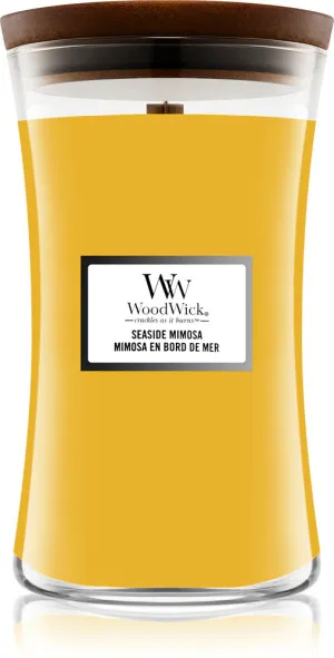 WoodWick WoodWick Seaside Mimosa vonná svíčka s dřevěným knotem pro ženy