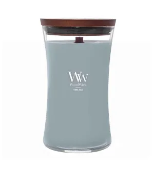 WoodWick Terra Haze illatos gyertya fa kanóccal unisex