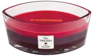 WoodWick WoodWick Trilogy Sun Ripened Berries vonná svíčka s dřevěným knotem pro ženy