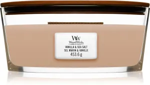 WoodWick WoodWick Vanilla & Sea Salt vonná svíčka s dřevěným knotem pro ženy