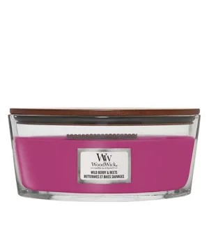 WoodWick WoodWick Wild Berry & Beets vonná svíčka s dřevěným knotem pro muže
