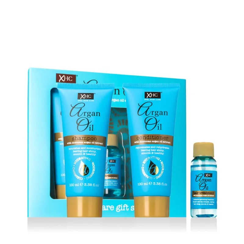 Argánolaj ajándékcsomag sampon 100 ml + balzsam 100 ml + hajszérum 30 ml
