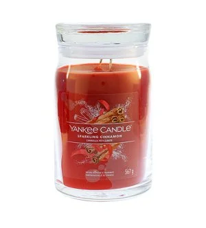 Yankee Candle Sparkling Cinnamon Signature nagy gyertya 567 g
