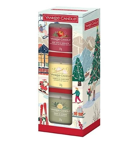 Holiday Party illatgyertya üvegben 3x37 g