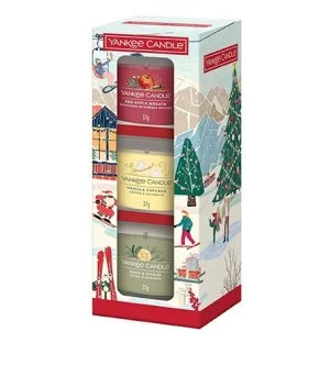 Yankee Candle Holiday Party illatgyertya üvegben 3x37 g