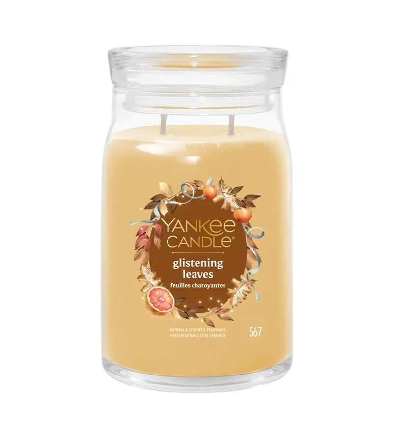 Glistening Leaves Signature nagy gyertya 567 g