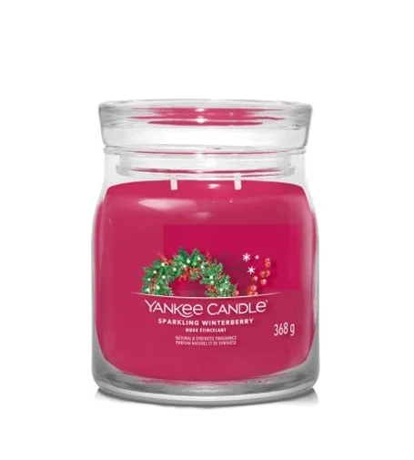 Sparkling Winterberry Signature közepes gyertya 368 g