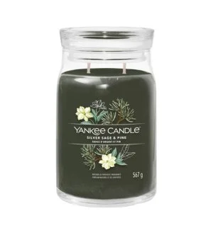 Yankee Candle Silver Sage & Pine nagy illatgyertya 567 g