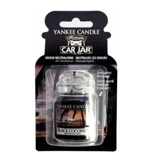 Yankee Candle Black Coconut luxus autóillatosító címke