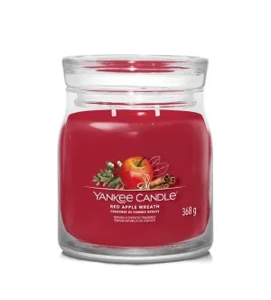 Yankee Candle Red Apple Wreath Signature közepes gyertya 368 g