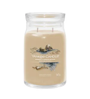 Yankee Candle Yankee Candle Amber & Sandalwood signature svíčka velká pro ženy