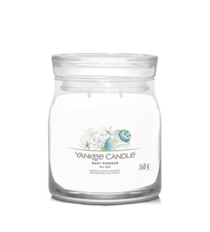 Yankee Candle Baby Powder signature svíčka střední pro ženy