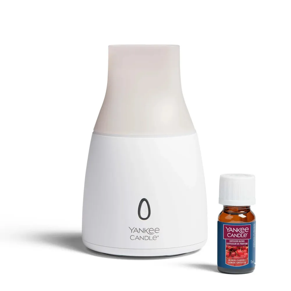 Black Cherry ultrazvukový aroma difuzér a vonný olej pro ženy Yankee Candle Black Cherry ultrazvukový aroma difuzér a vonný olej