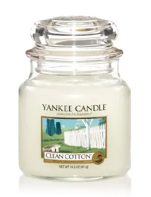 Yankee Candle Clean Cotton illatgyertya 411 g