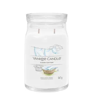Yankee Candle Yankee Candle Clean Cotton signature svíčka velká pro ženy