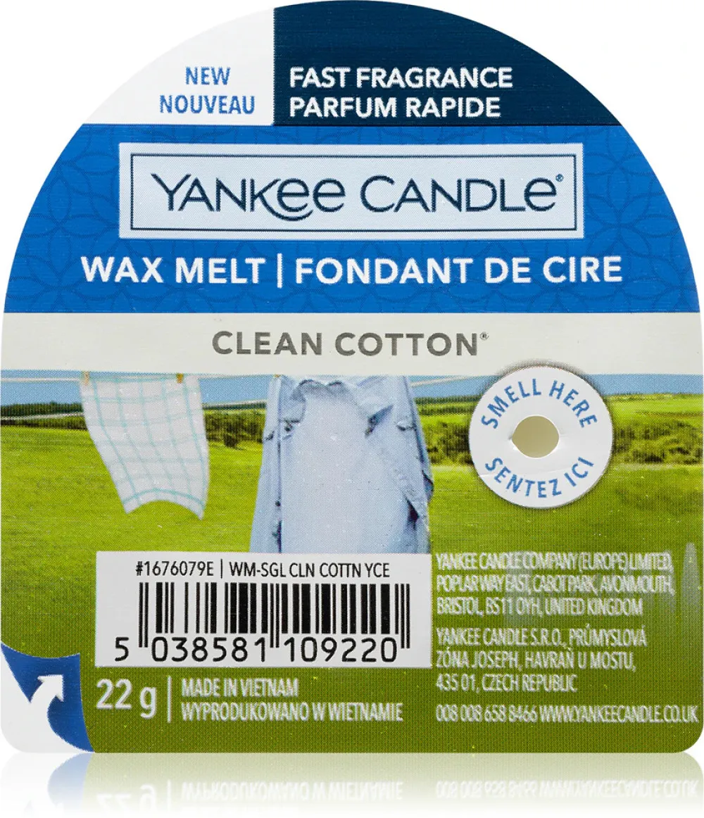 Clean Cotton vonný vosk pro ženy 22 g