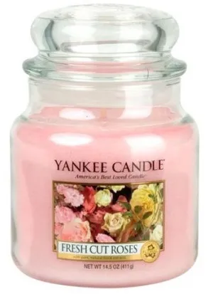 Yankee Candle Yankee Candle Fresh Cut Roses vonná svíčka pro ženy