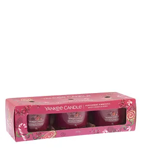 Yankee Candle Yankee Candle Peppermint Pinwheels votivní svíčka ve skle pro muže