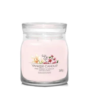 Yankee Candle Yankee Candle Pink Cherry & Vanilla signature svíčka střední pro muže