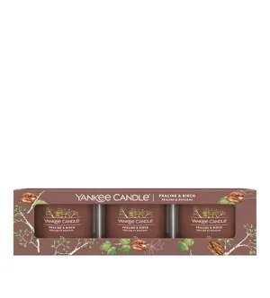 Yankee Candle Yankee Candle Praline & Birch votivní svíčka ve skle pro muže