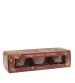 Red Apple Wreath votivní svíčka ve skle pro muže 3x37 g