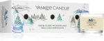 Snow Globe Wonderland votivní svíčka ve skle pro muže 3x37 g