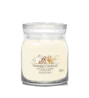 Yankee Candle Yankee Candle Soft Wool & Amber signature svíčka střední pro ženy