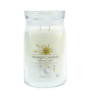 Yankee Candle Twinkling Lights signature nagy gyertya 567 g