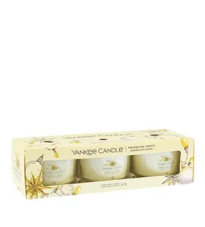 Yankee Candle Yankee Candle Twinkling Lights votivní svíčka ve skle pro muže