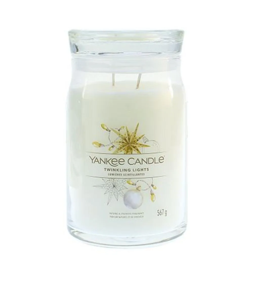 Twinkling Lights signature nagy gyertya 567 g