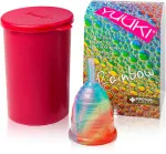 Yuuki Rainbow menstruációs kehely - Small Soft - sterilizáló kehellyel együtt